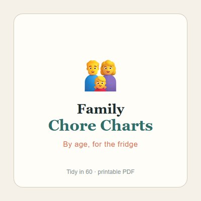 Family Chore Charts